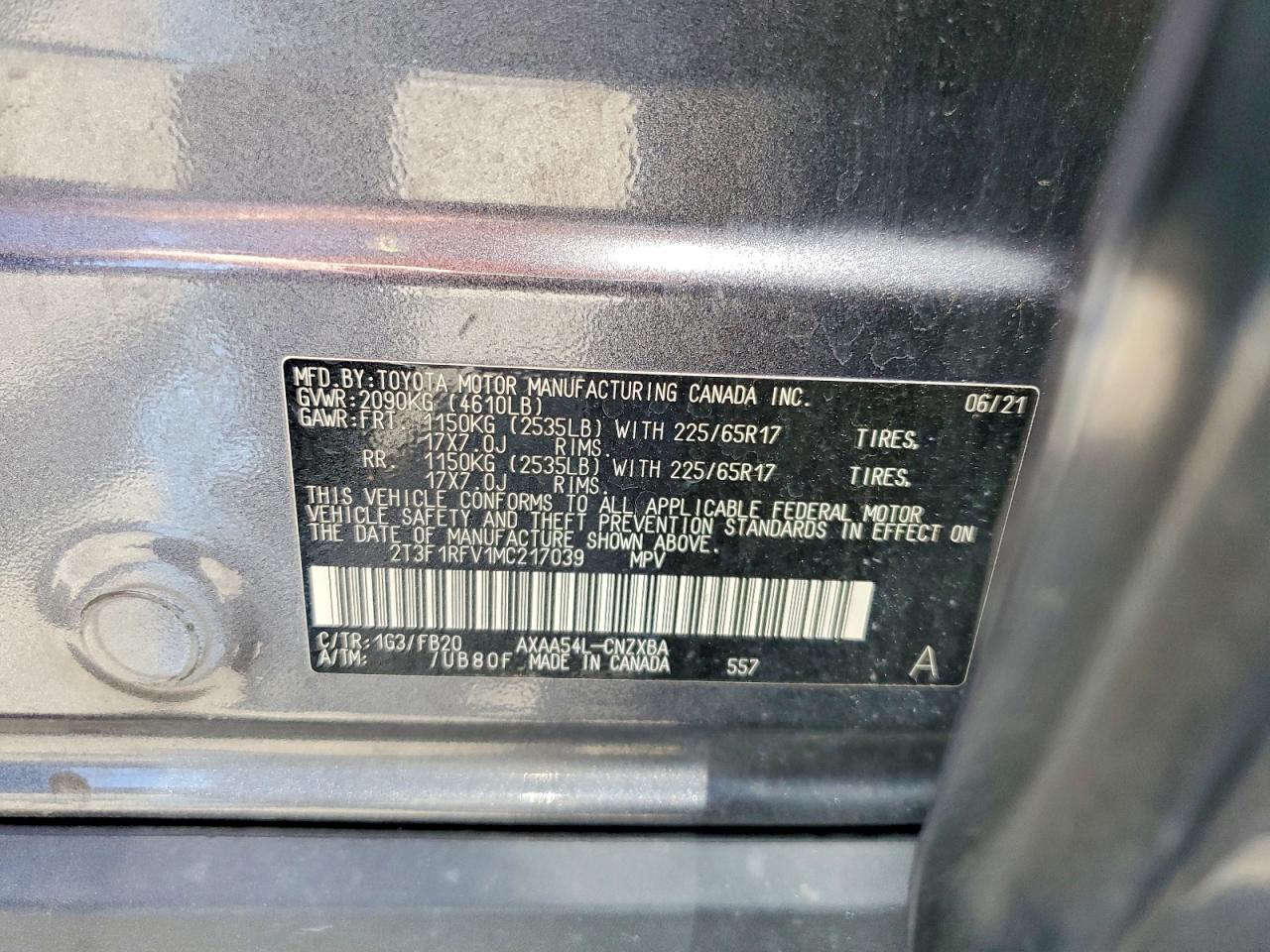 2021 TOYOTA RAV4