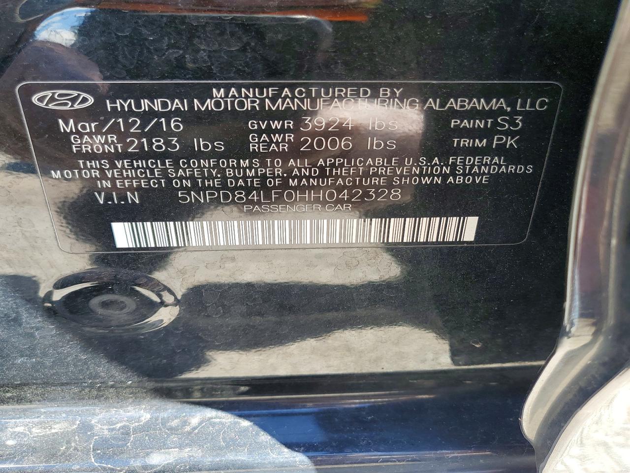2017 HYUNDAI ELANTRA
