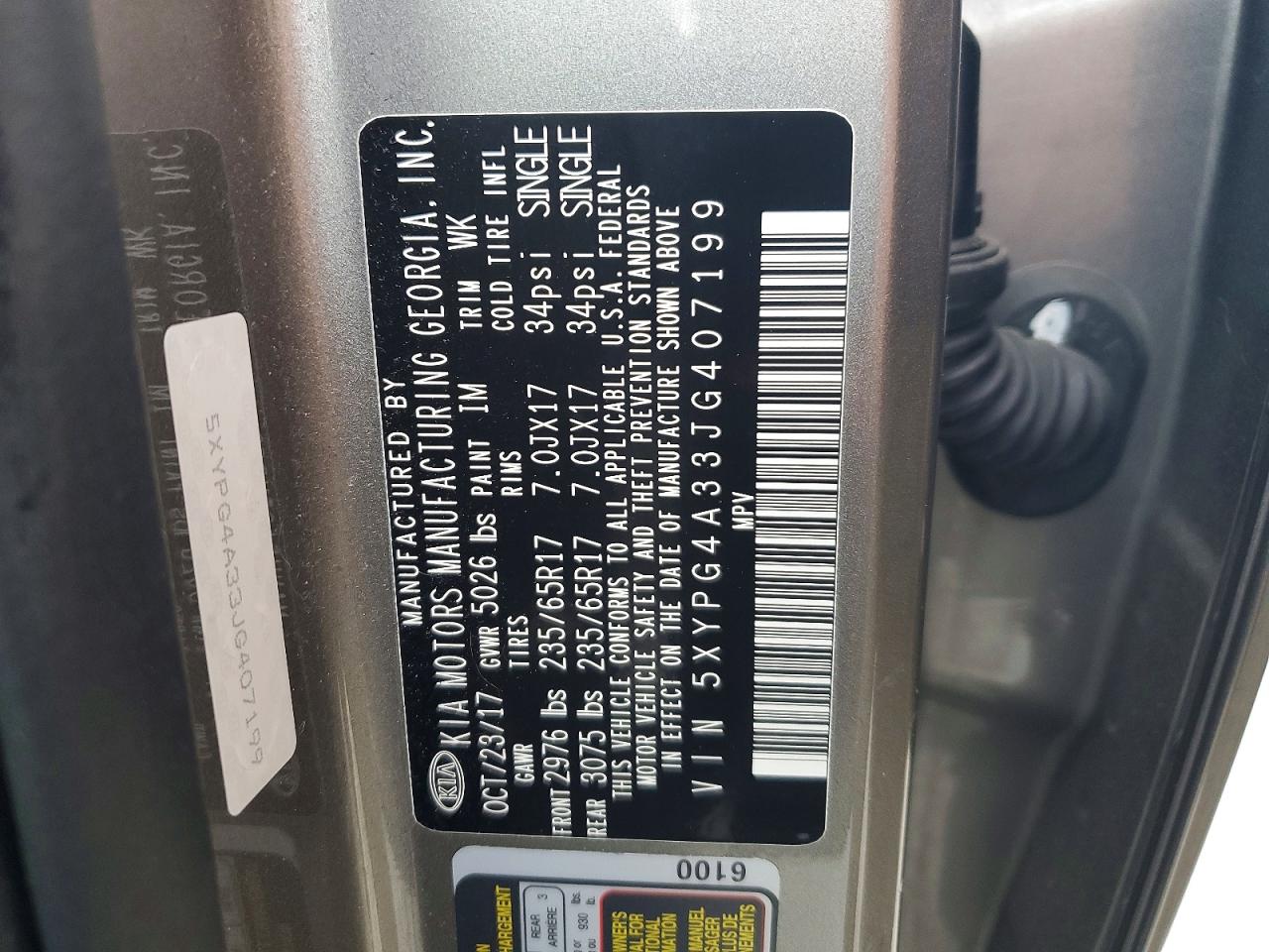 2018 KIA SORENTO