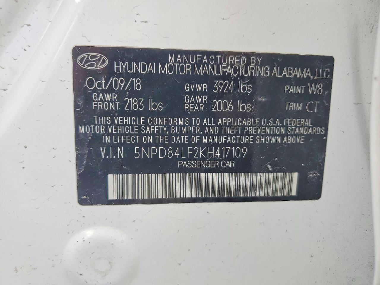 2019 HYUNDAI ELANTRA