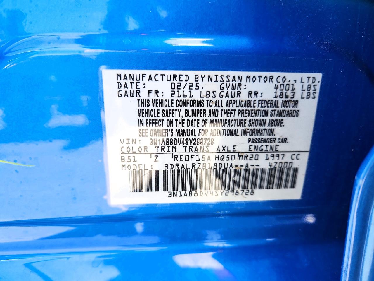 2025 NISSAN SENTRA