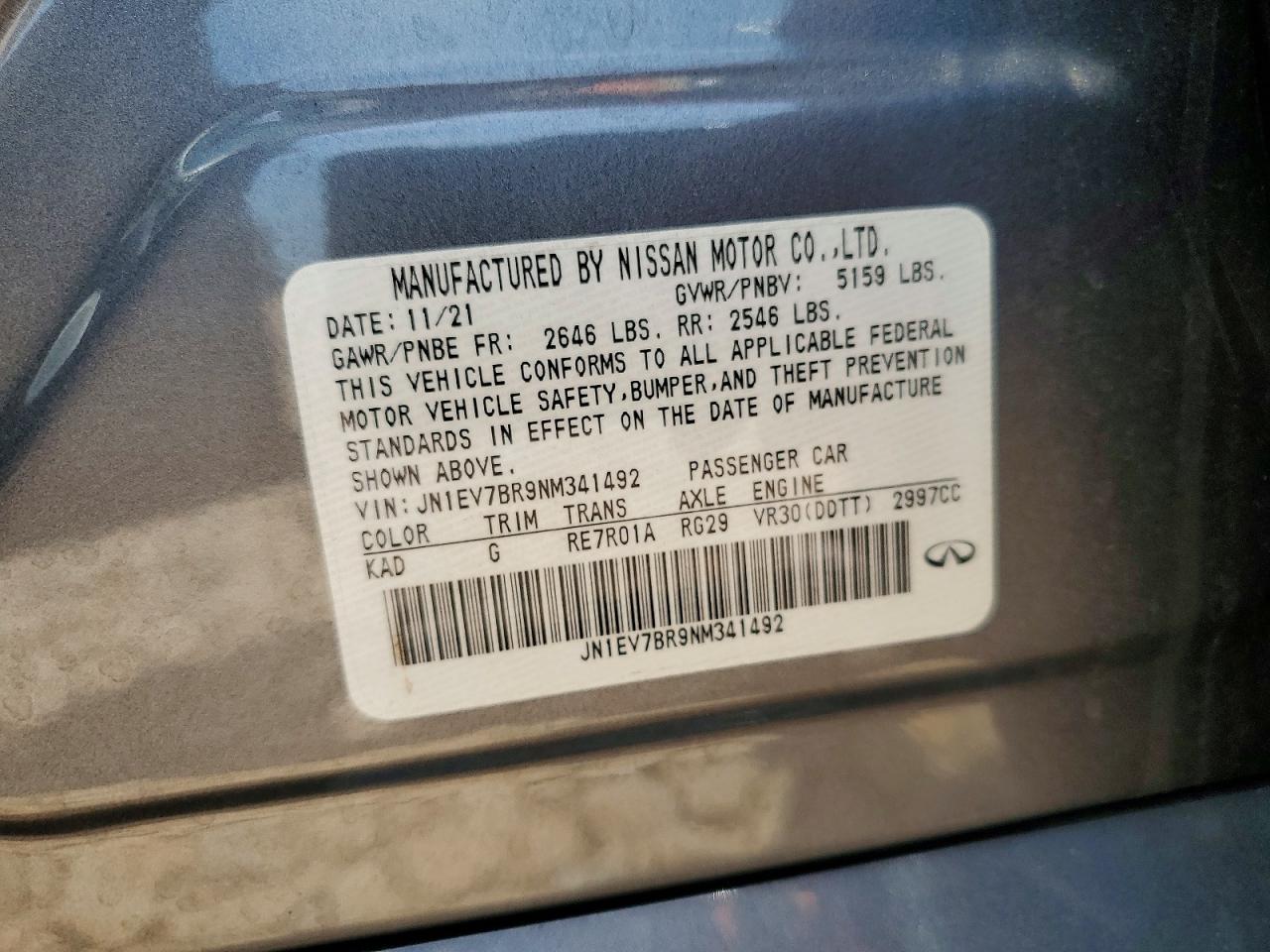 2022 INFINITI Q50