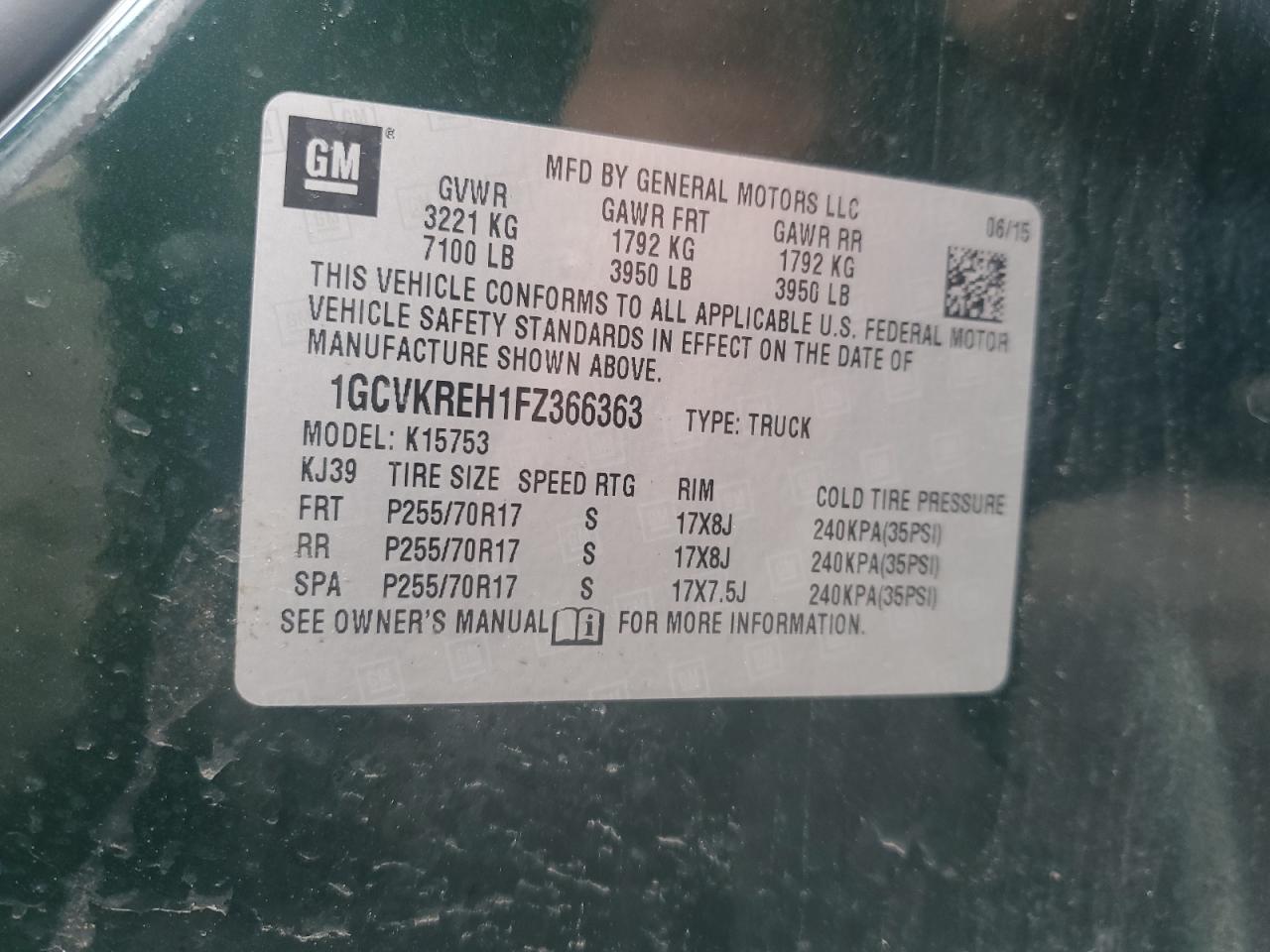 2015 CHEVROLET ALL Models