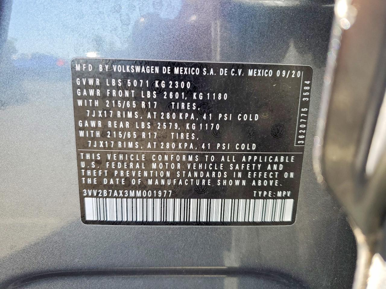 2021 VOLKSWAGEN TIGUAN