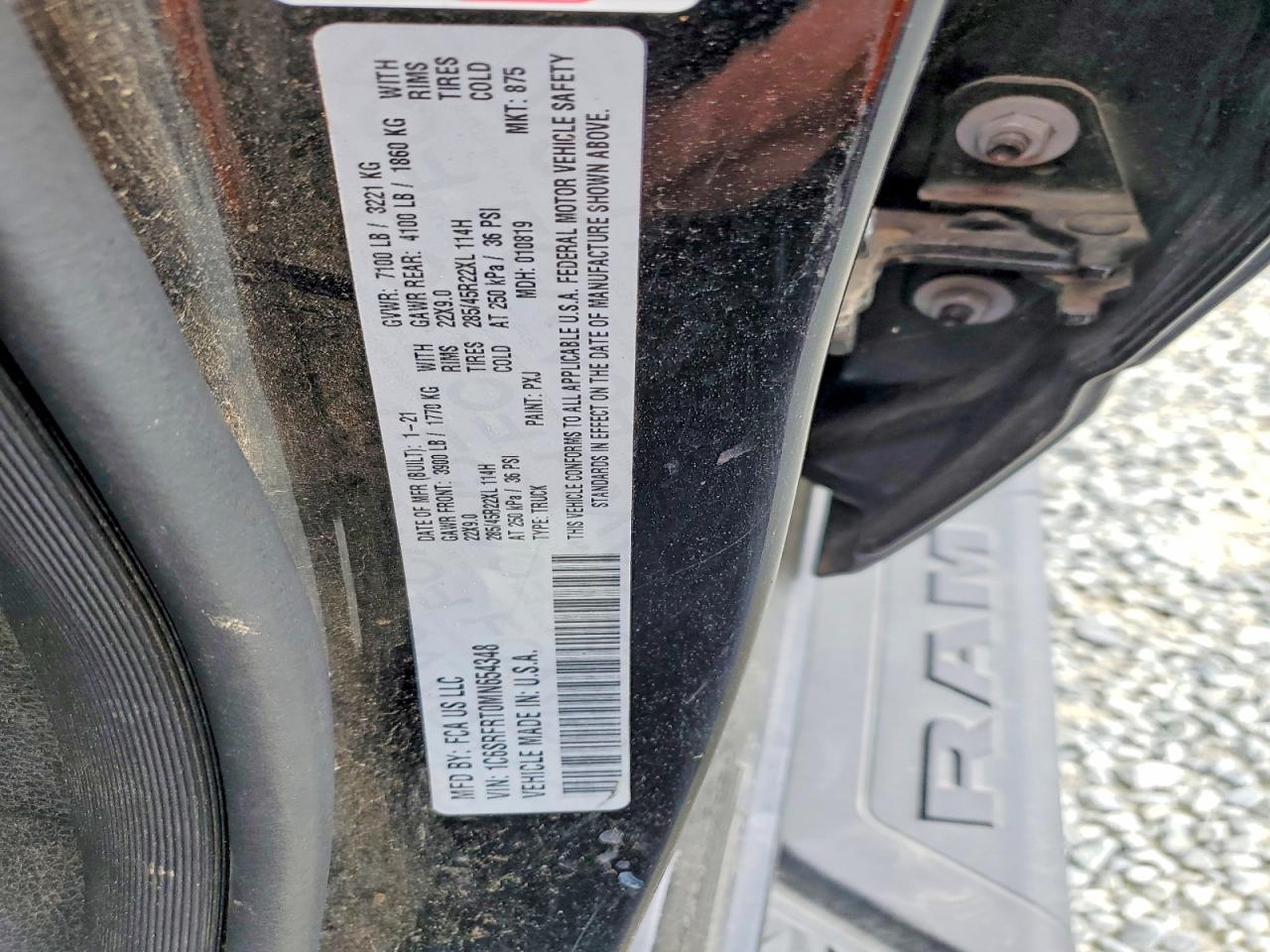 2021 RAM 1500