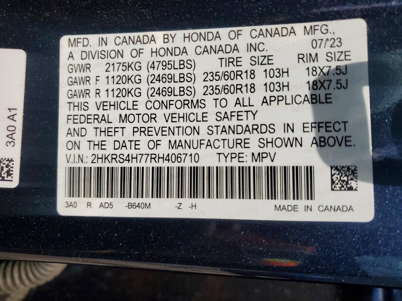 2024 HONDA CRV