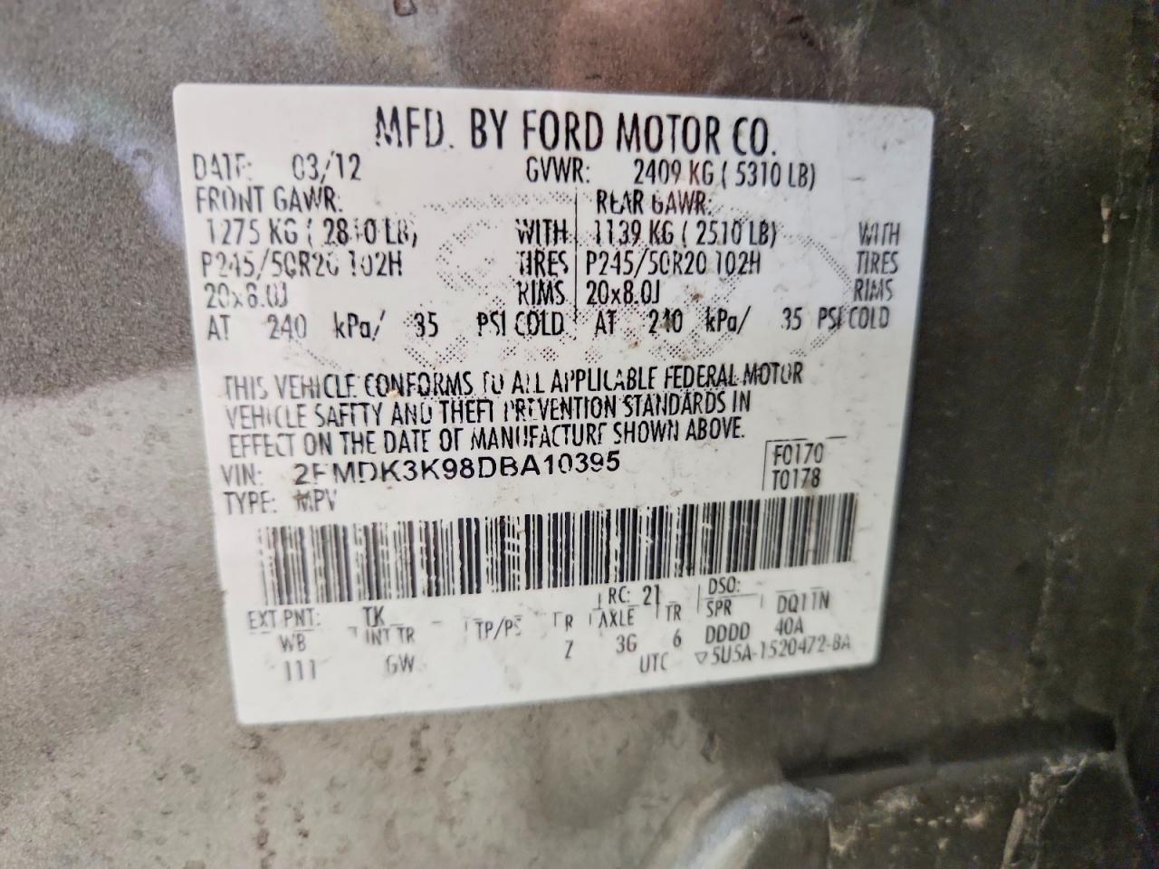 2013 FORD EDGE