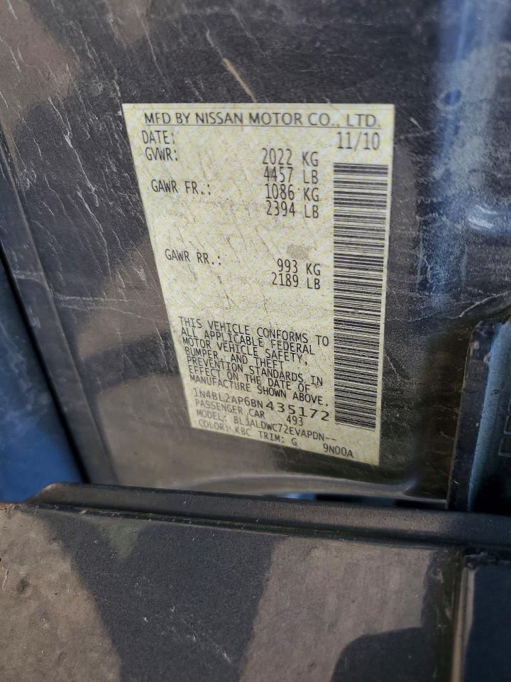 2011 NISSAN ALTIMA