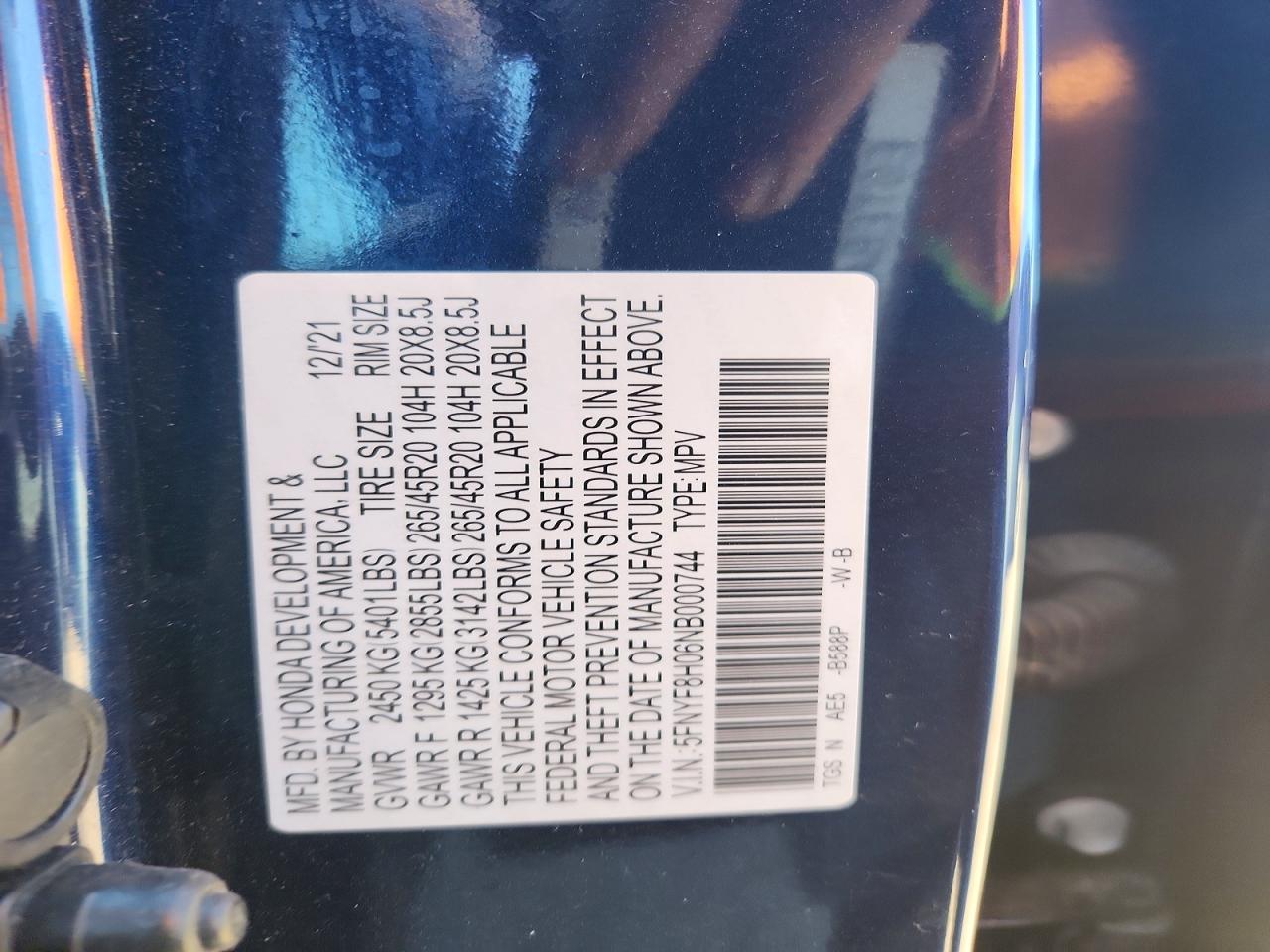 2022 HONDA PASSPORT