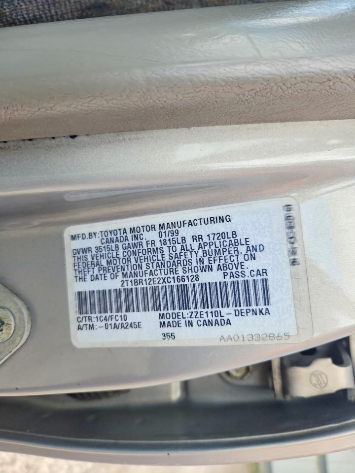 1999 TOYOTA COROLLA
