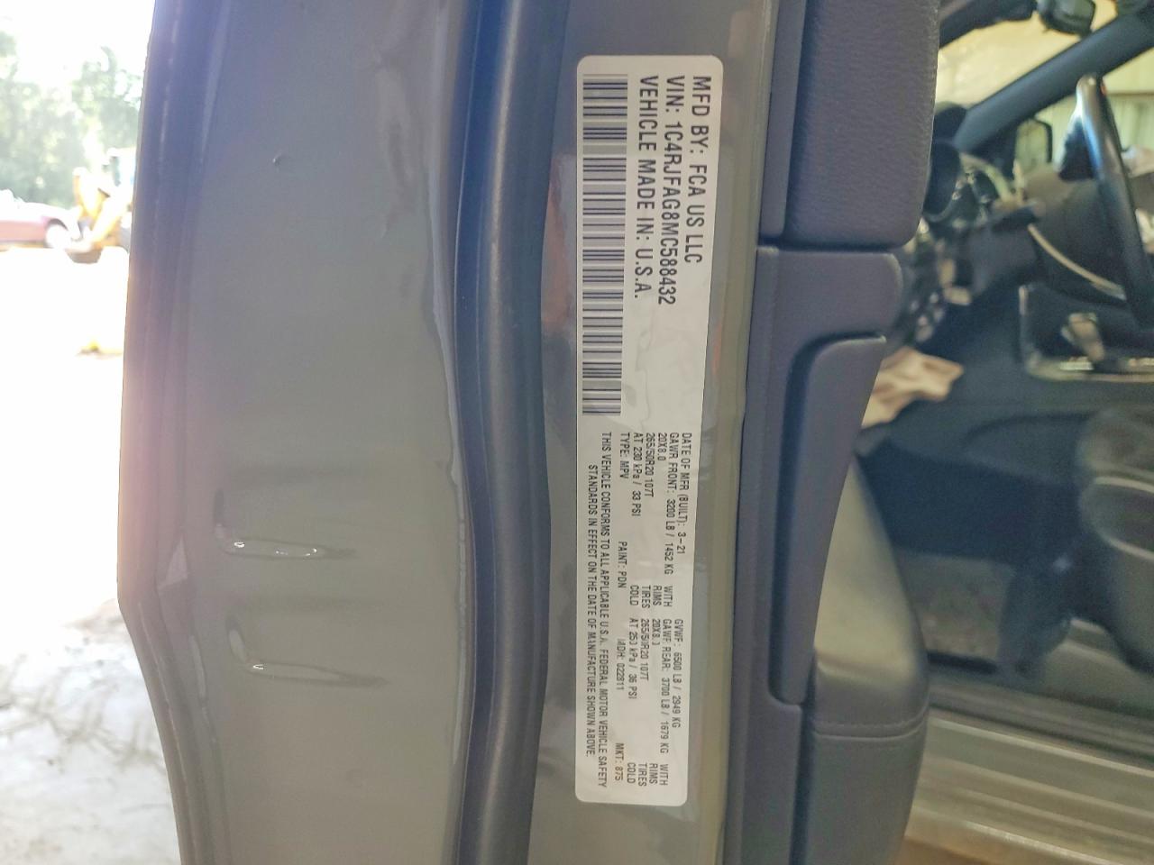 2021 JEEP CHEROKEE