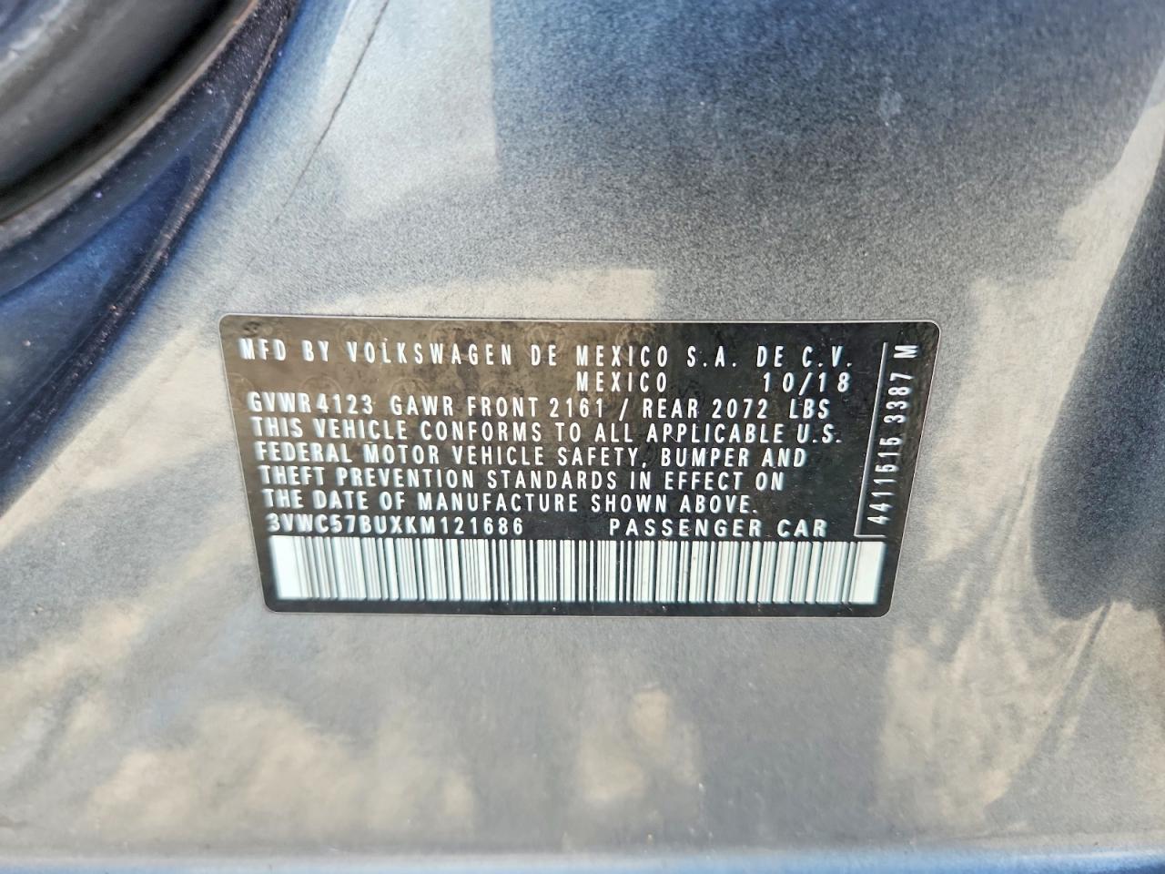 2019 VOLKSWAGEN JETTA