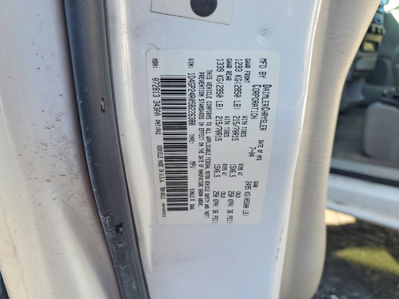 2005 DODGE CARAVAN