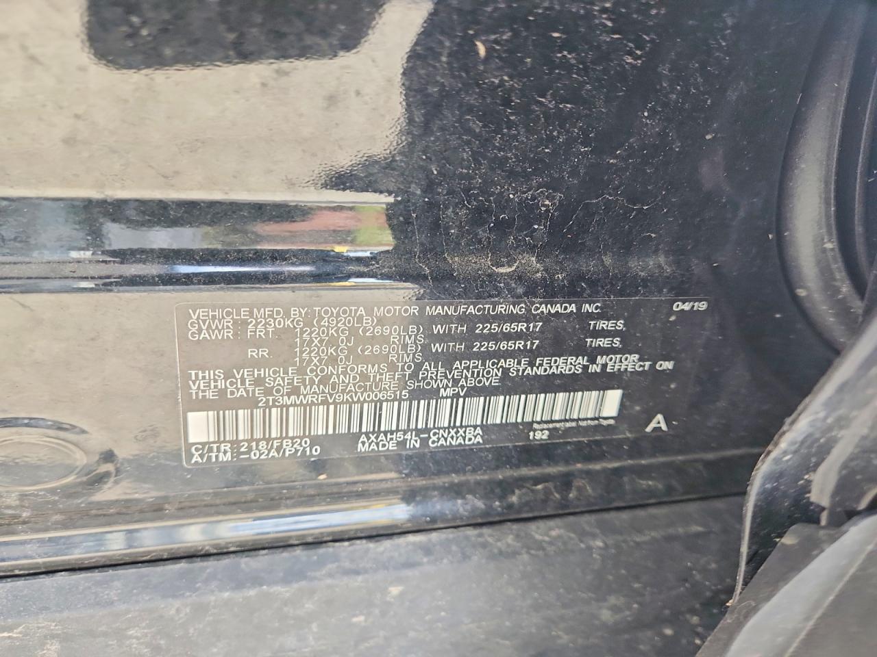 2019 TOYOTA RAV4