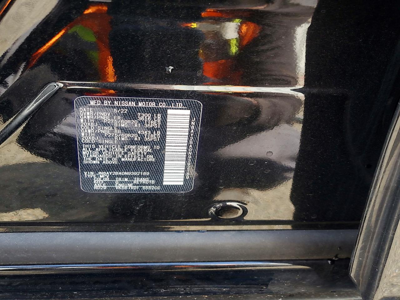 2022 NISSAN ARMADA