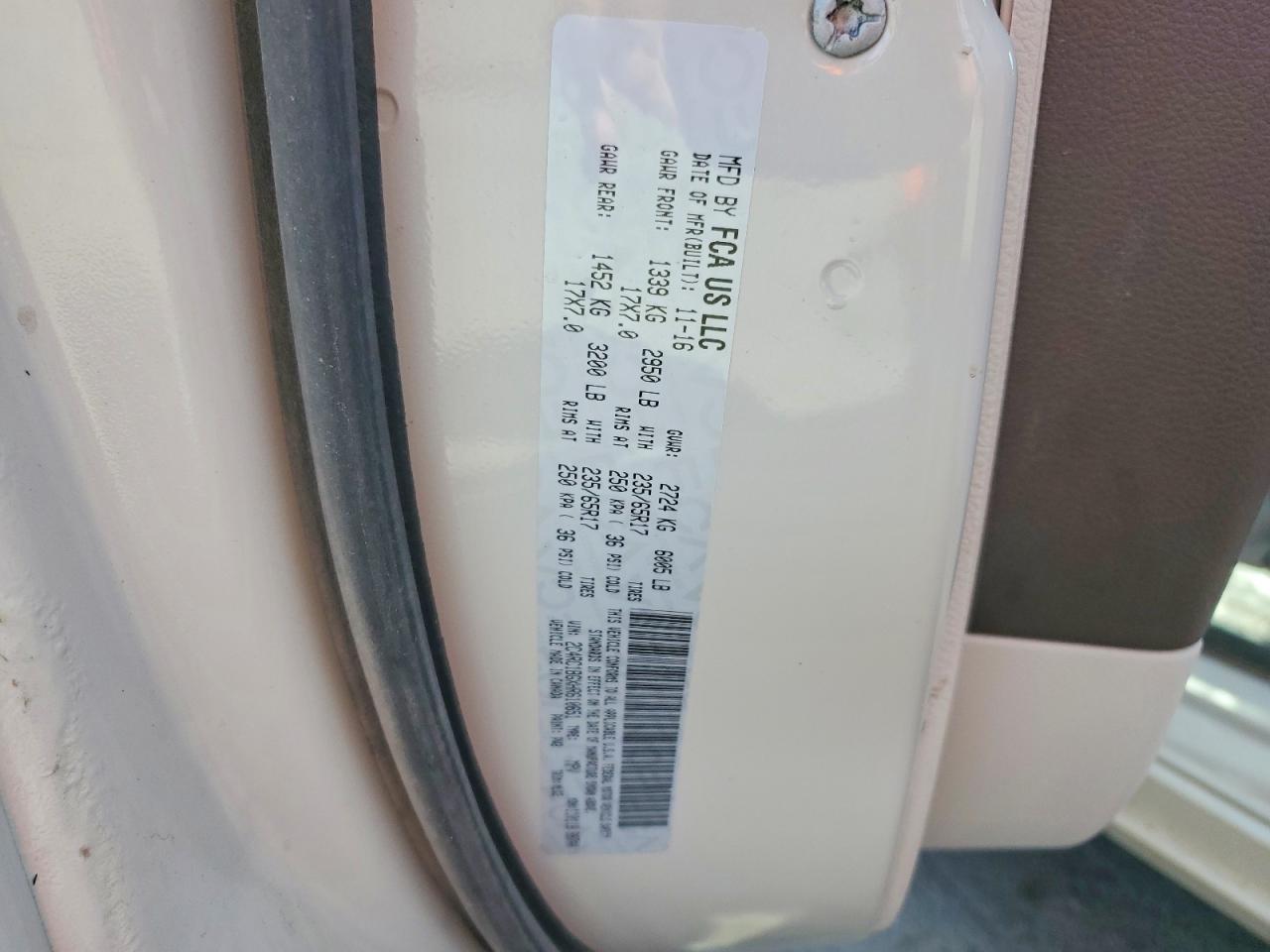 2017 CHRYSLER PACIFICA