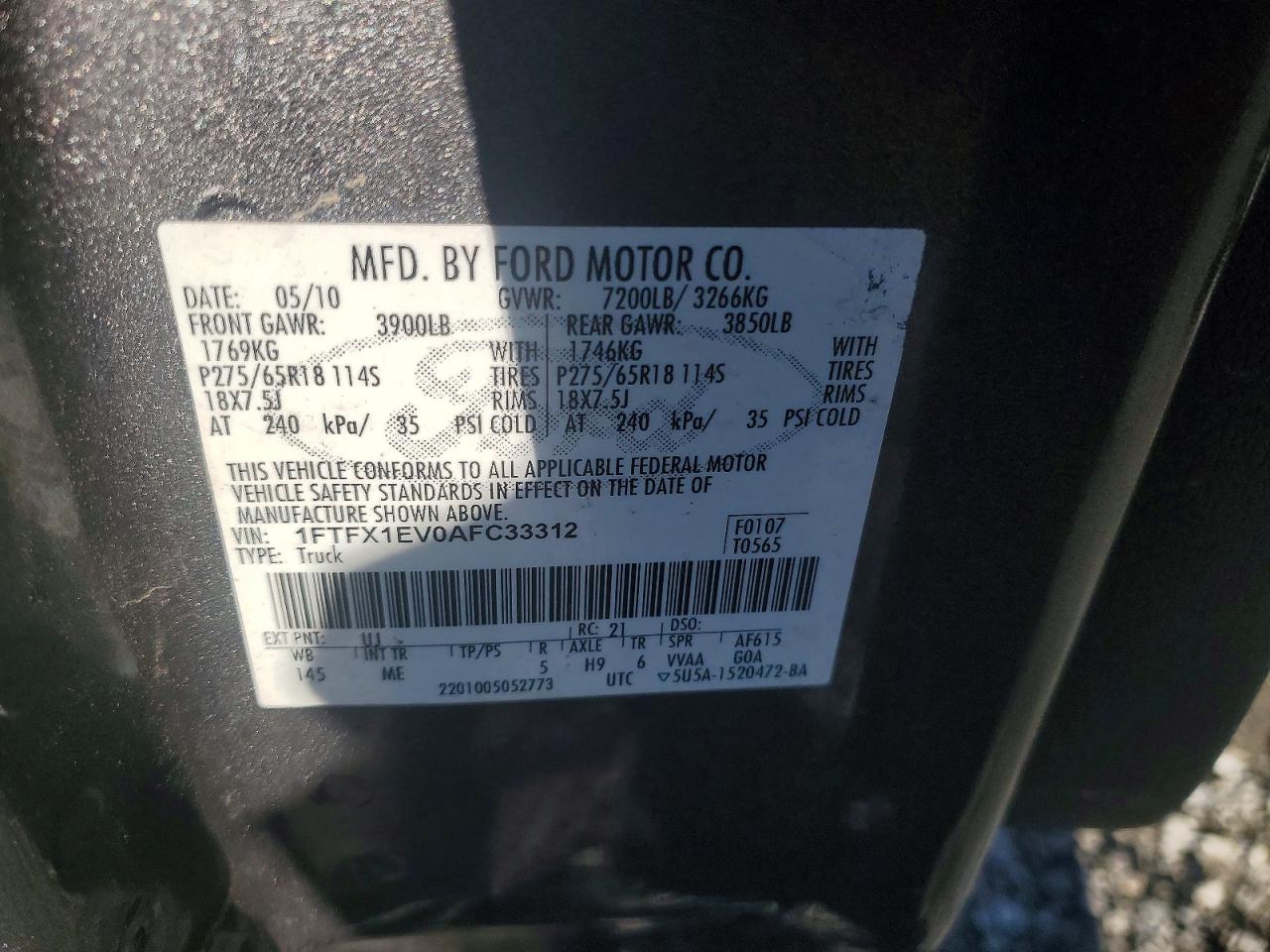 2010 FORD F-150