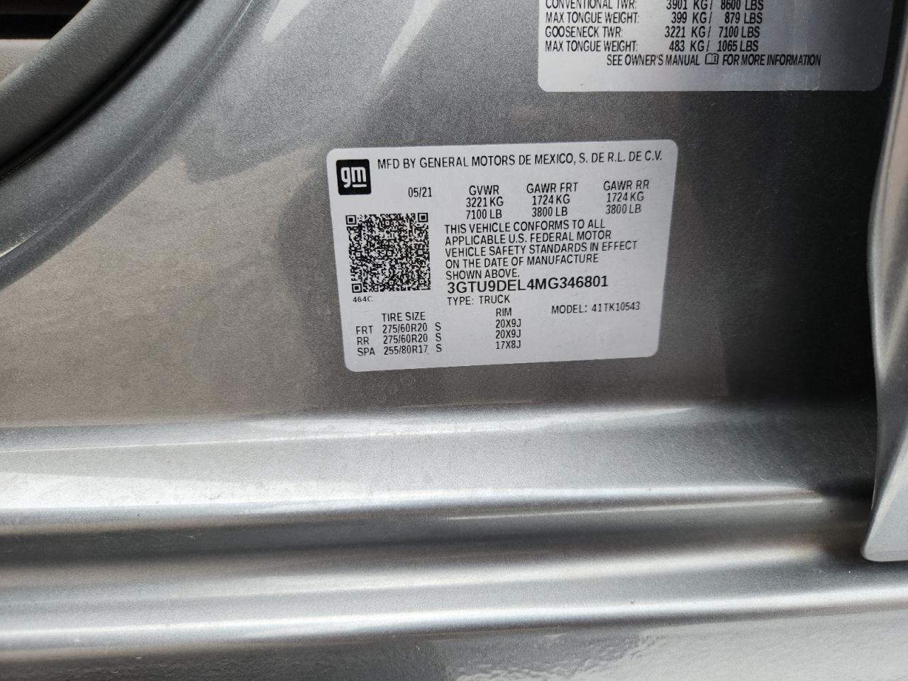2021 GMC SIERRA