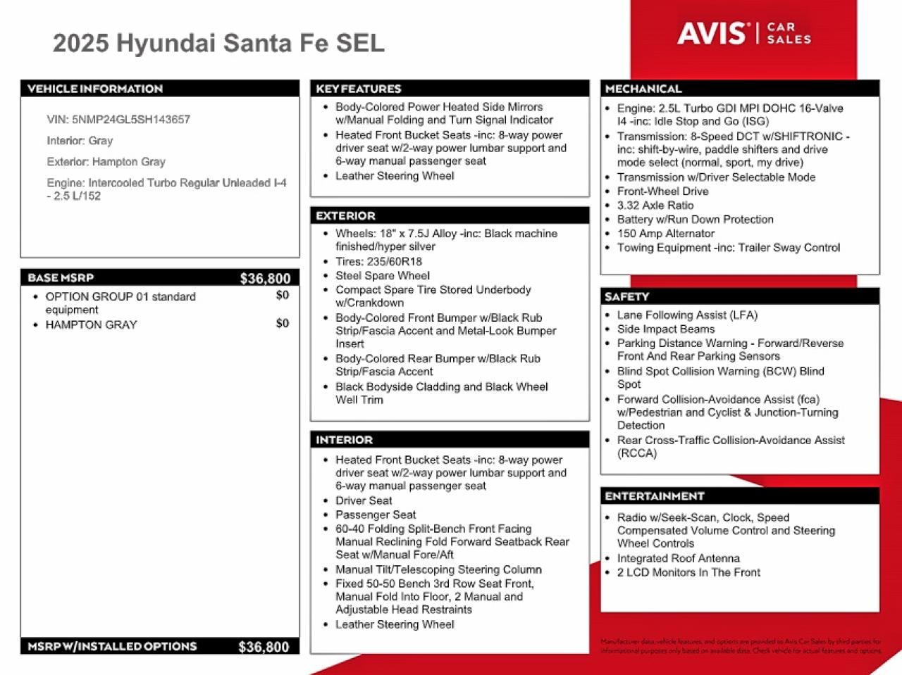 2025 HYUNDAI SANTA FE