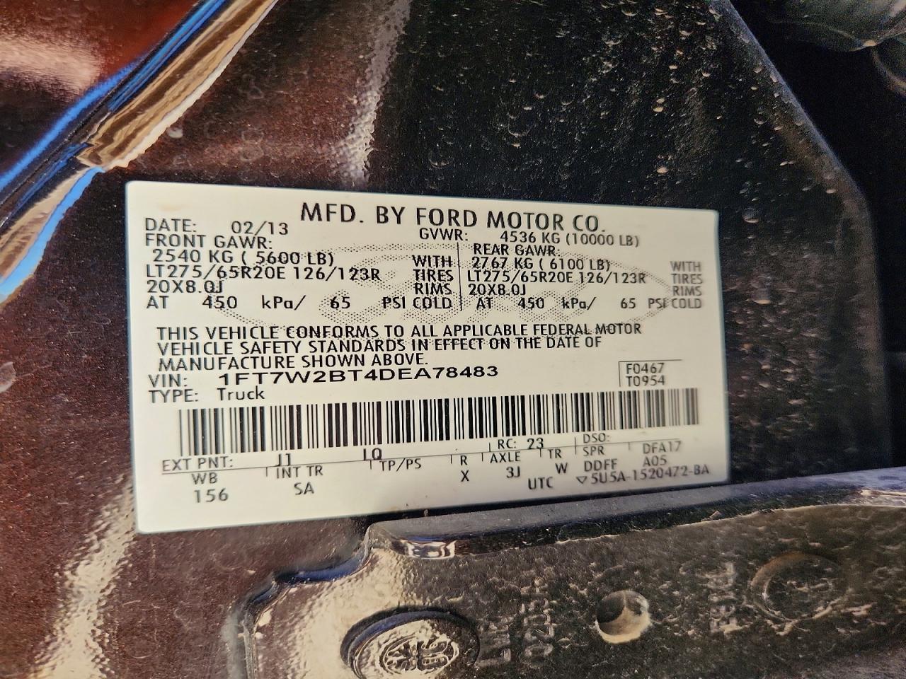 2013 FORD F250
