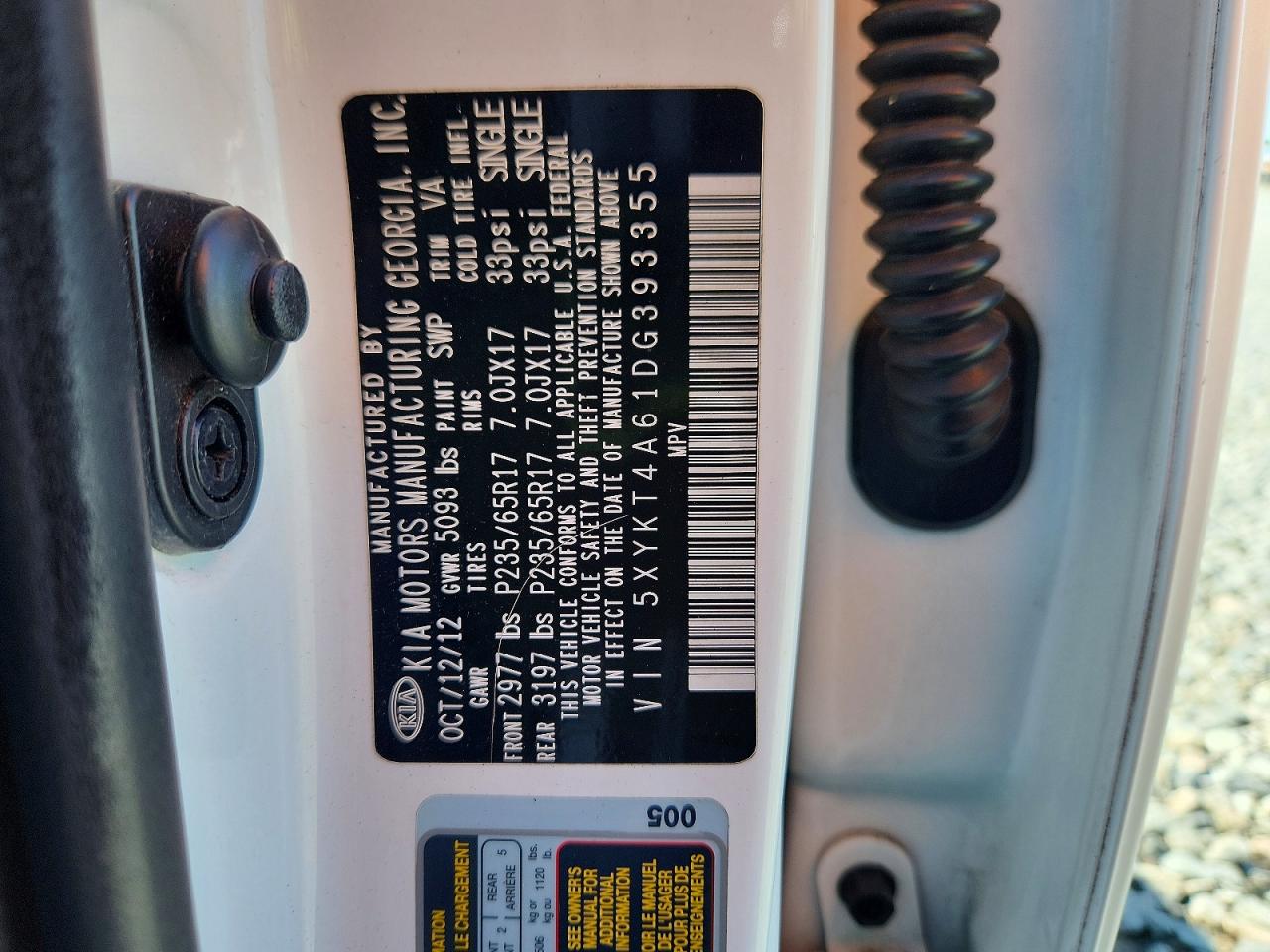2013 KIA SORENTO