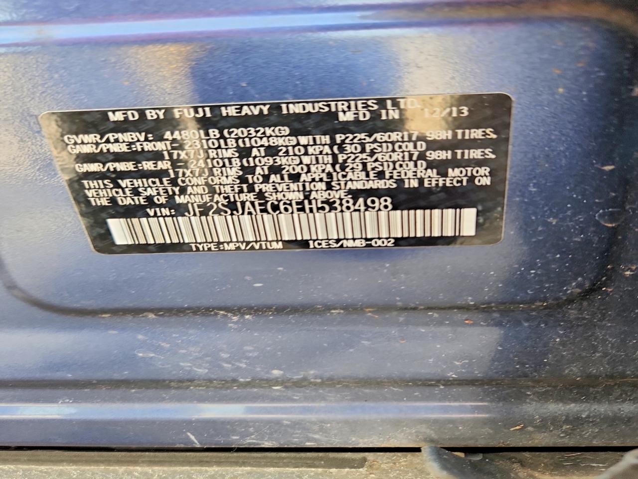 2014 SUBARU FORESTER