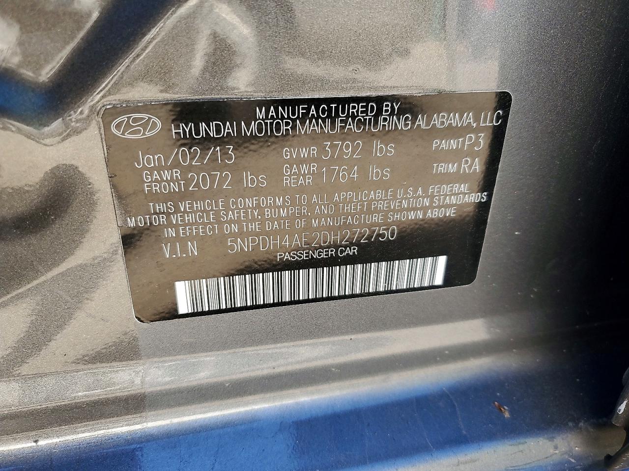 2013 HYUNDAI ELANTRA