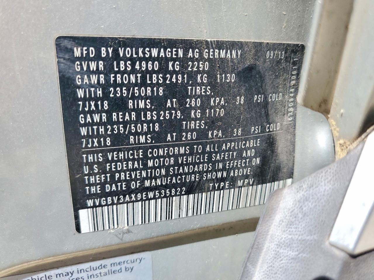2014 VOLKSWAGEN TIGUAN