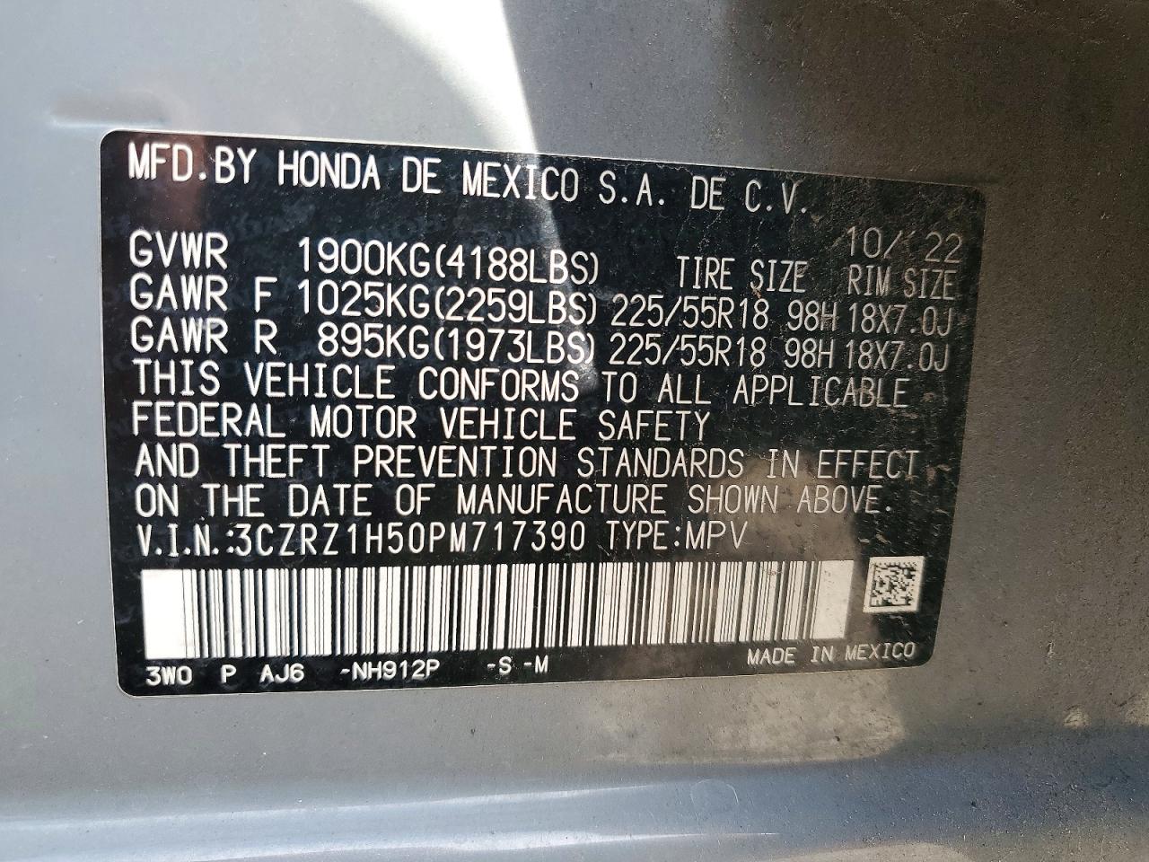 2023 HONDA HR-V