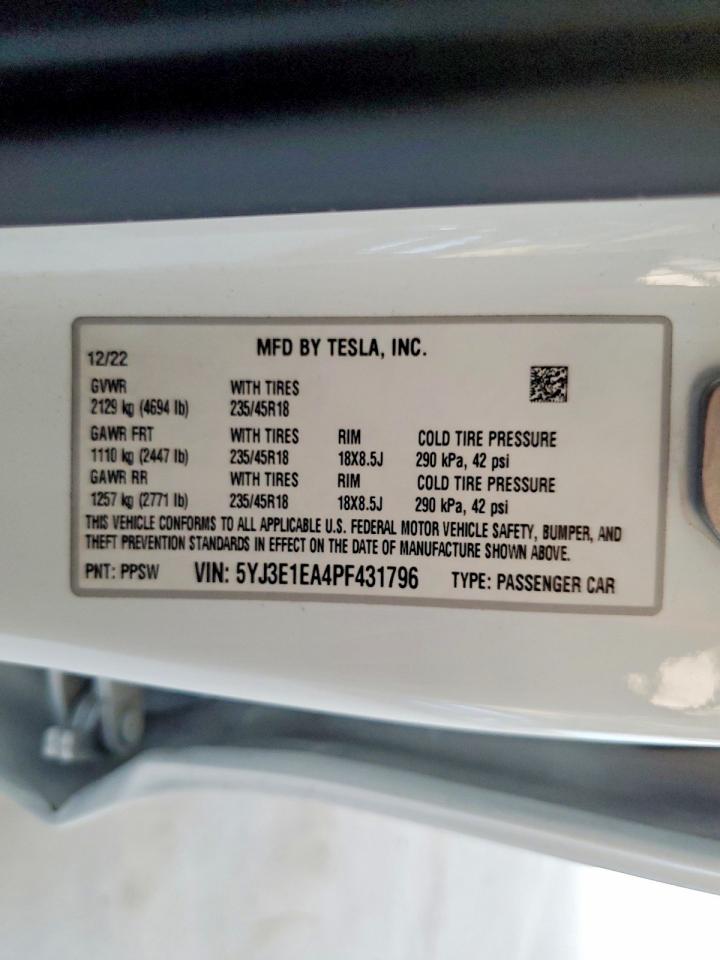 2023 TESLA MODEL 3