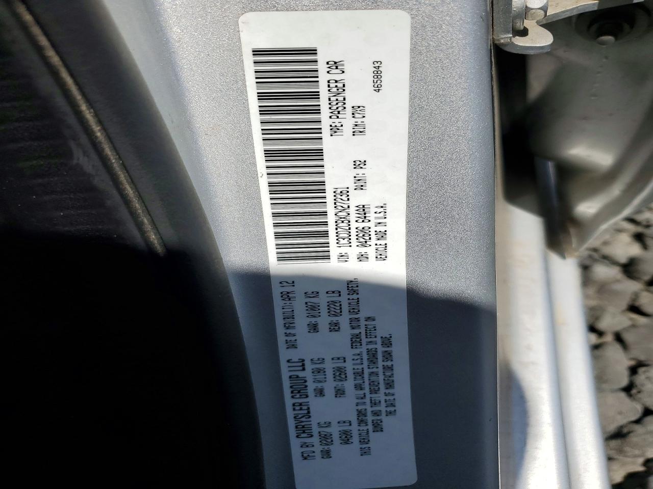 2012 DODGE AVENGER