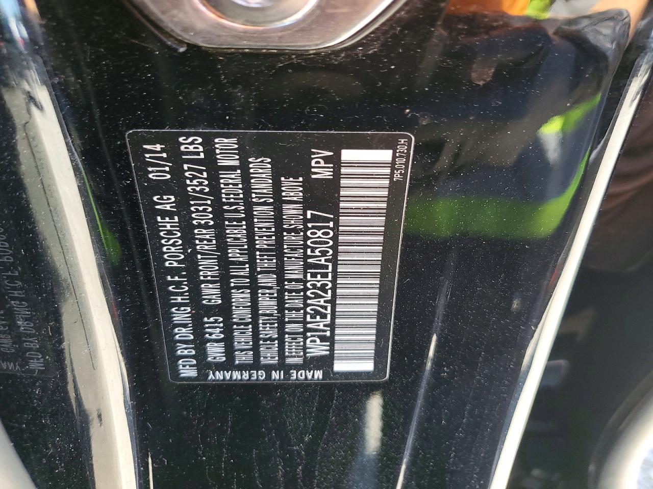 2014 PORSCHE CAYENNE
