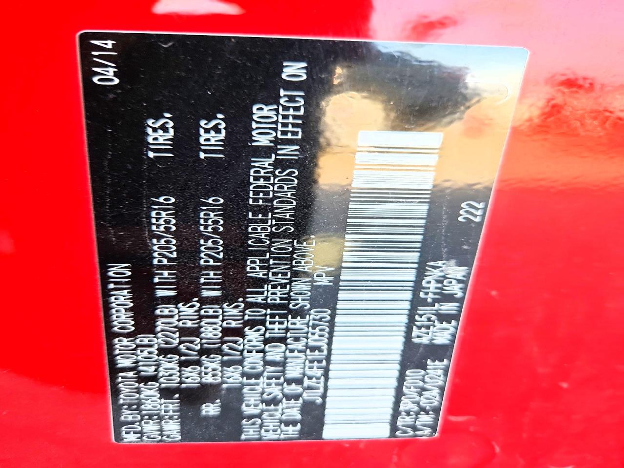 2014 SCION XB