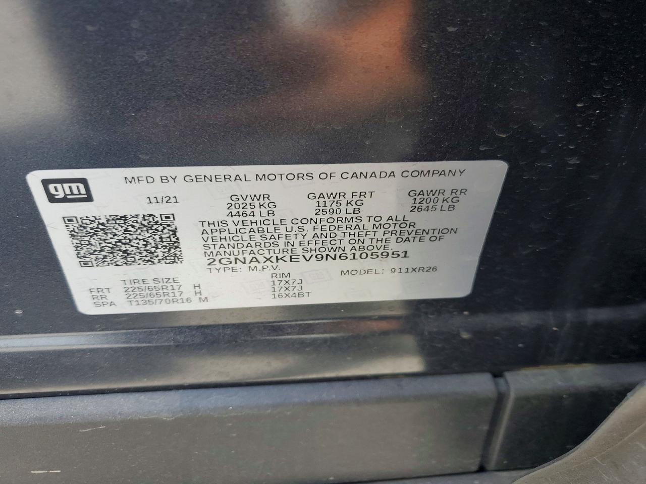 2022 CHEVROLET EQUINOX
