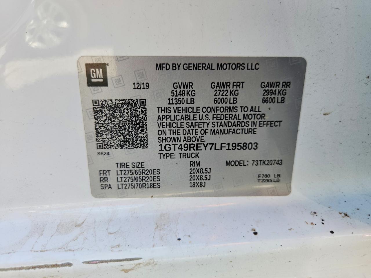 2020 GMC SIERRA