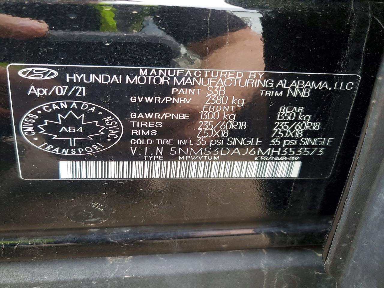 2021 HYUNDAI SANTA FE