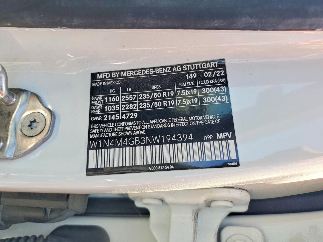 2022 MERCEDES-BENZ GLB-CLASS