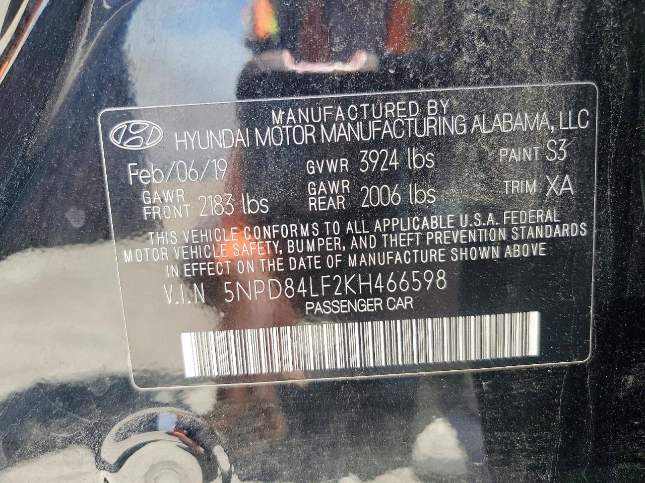 2019 HYUNDAI ELANTRA