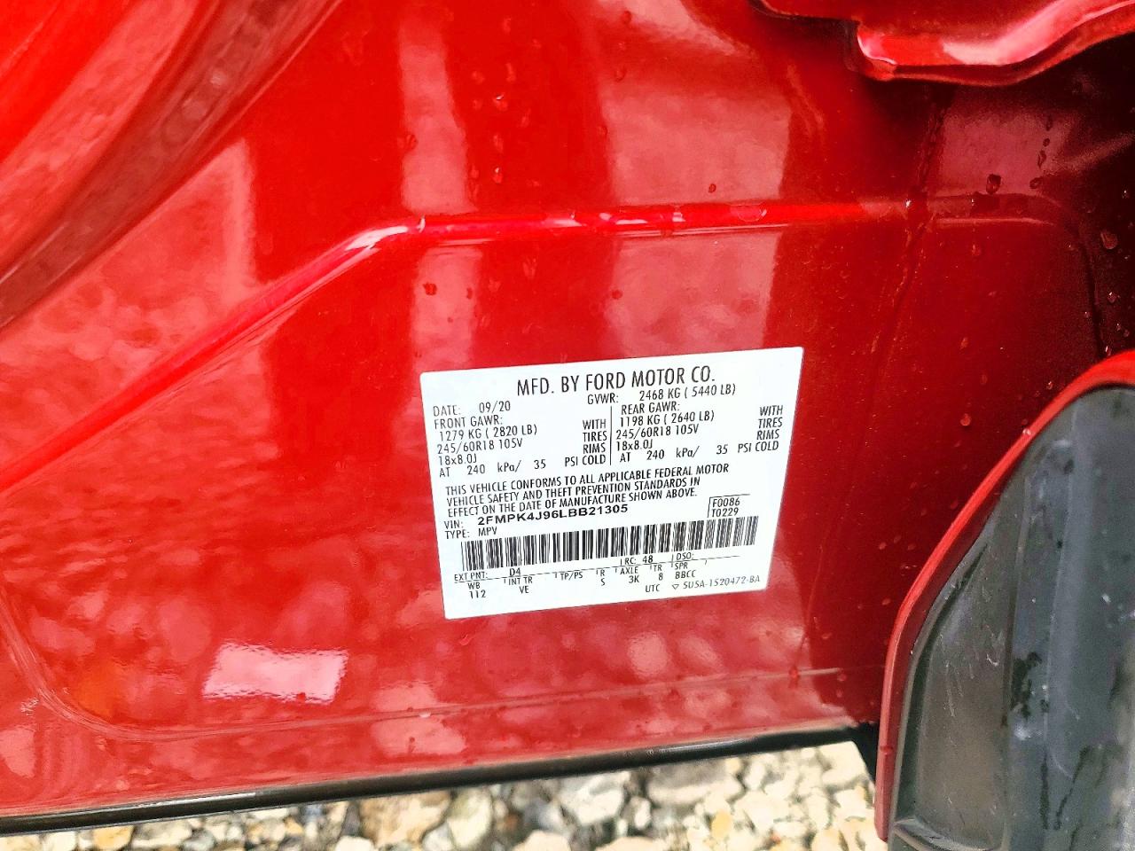 2020 FORD EDGE