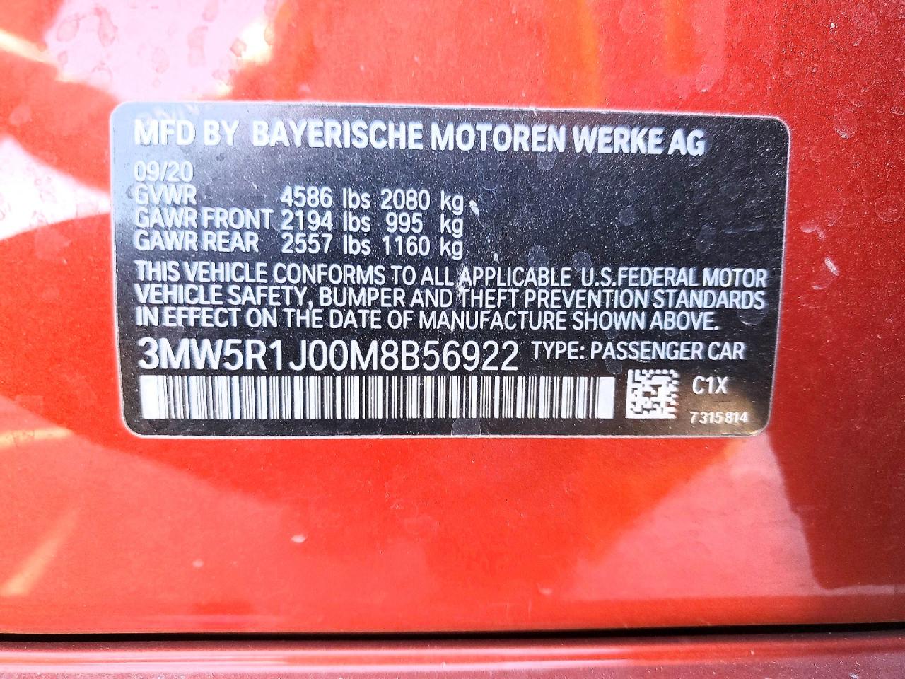 2021 BMW 3 SERIES