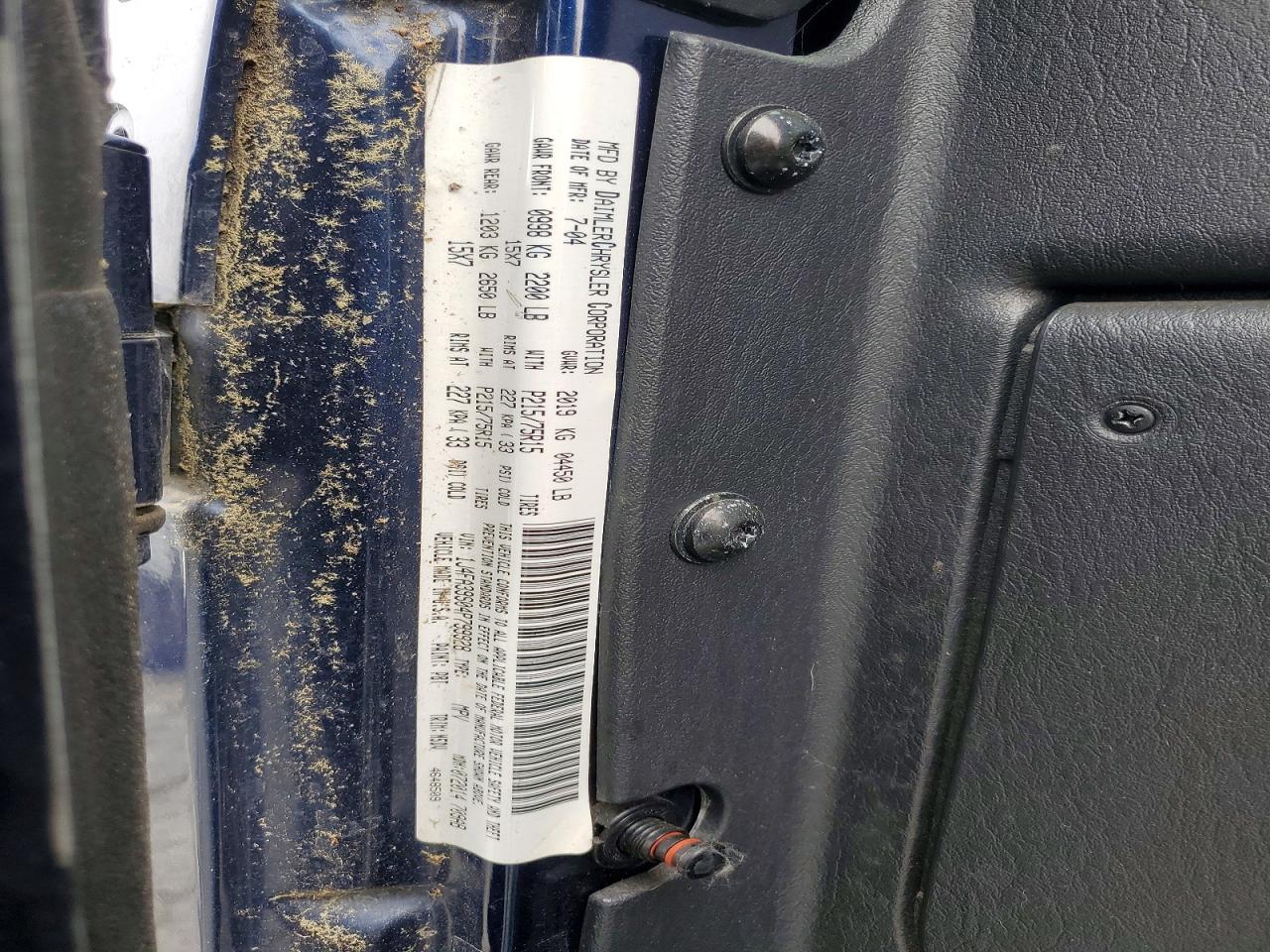 2004 JEEP WRANGLER