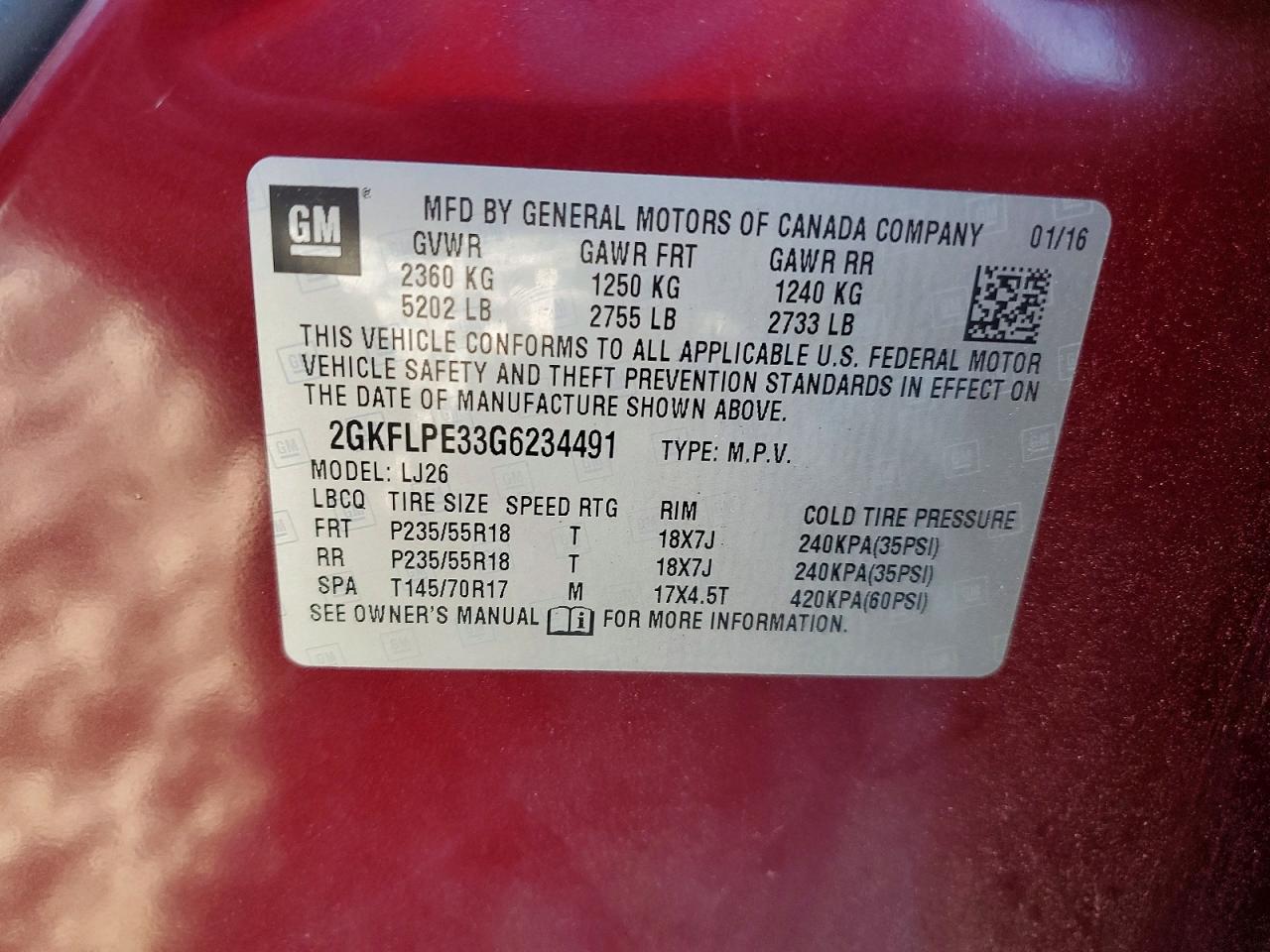 2016 GMC TERRAIN