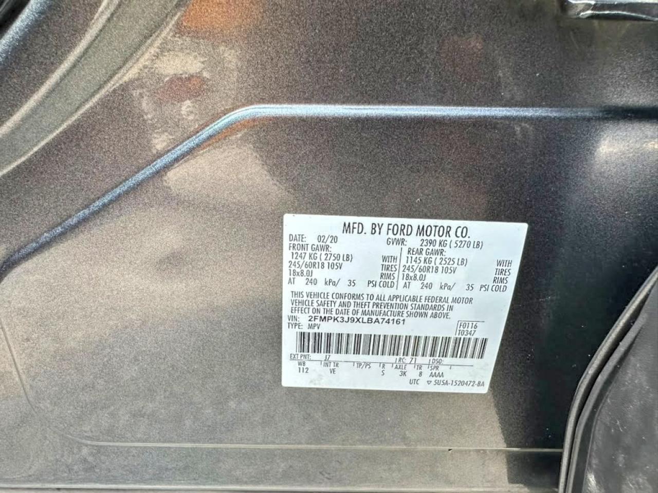 2020 FORD EDGE