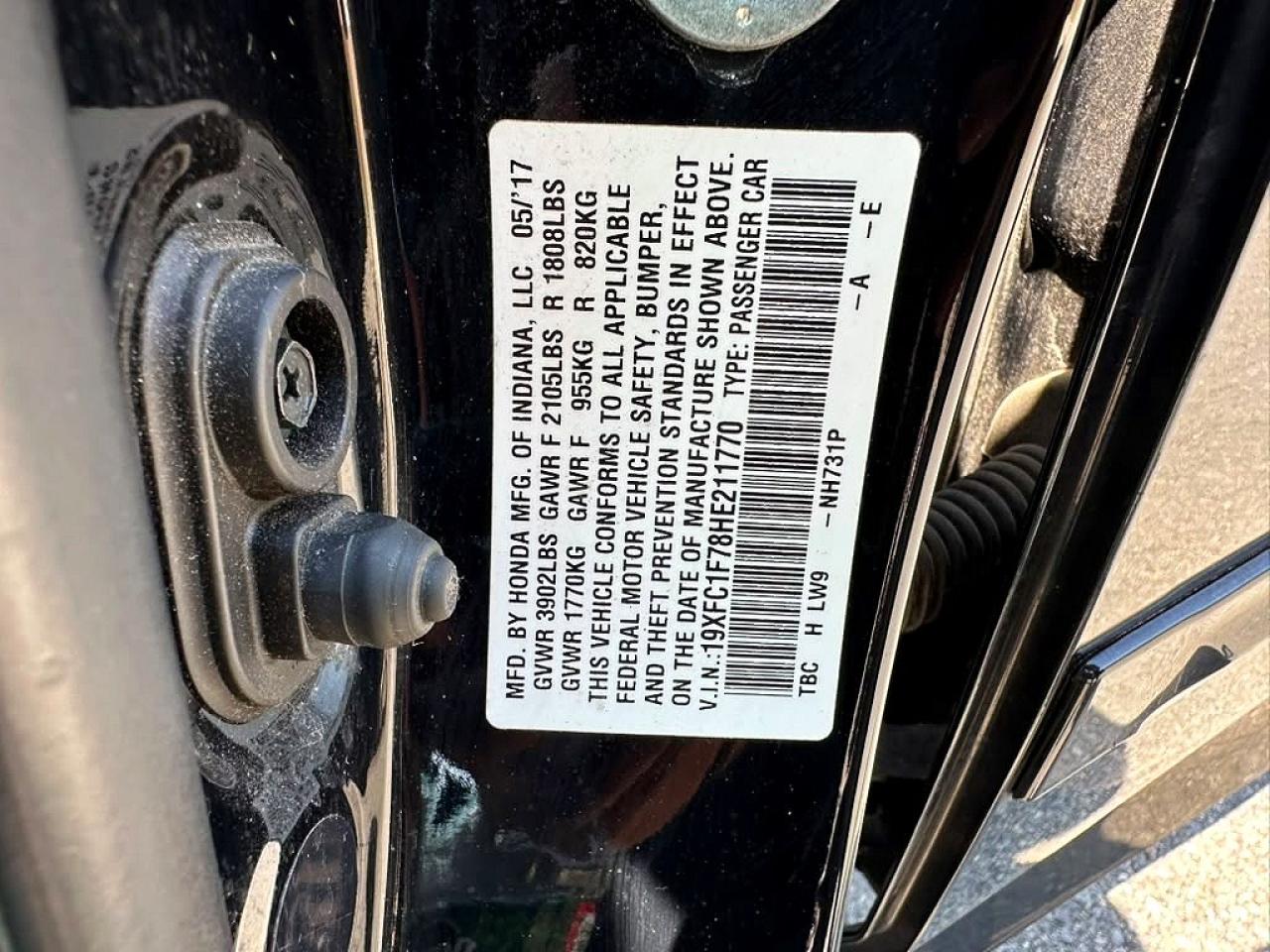 2017 HONDA CIVIC