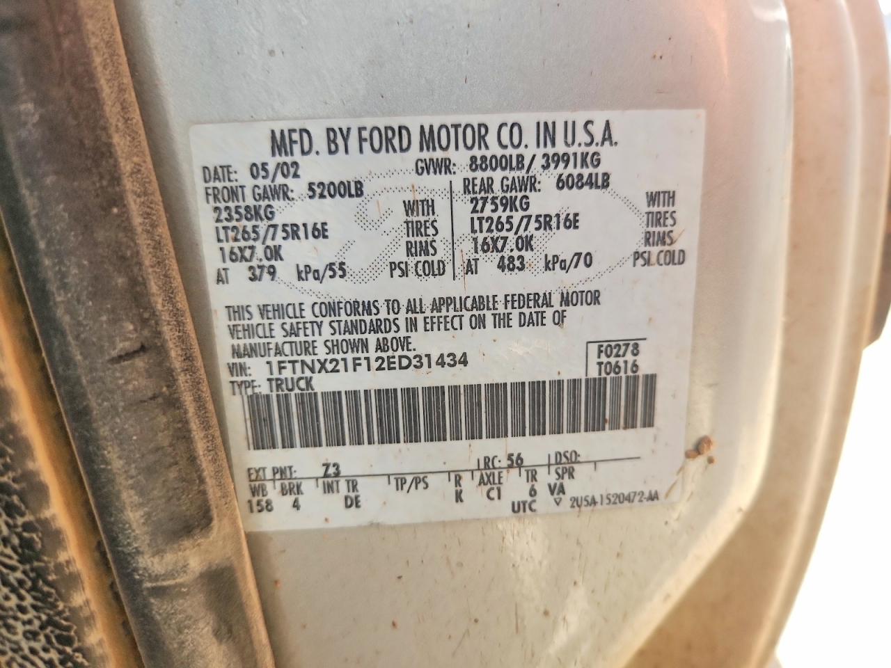 2002 FORD F250