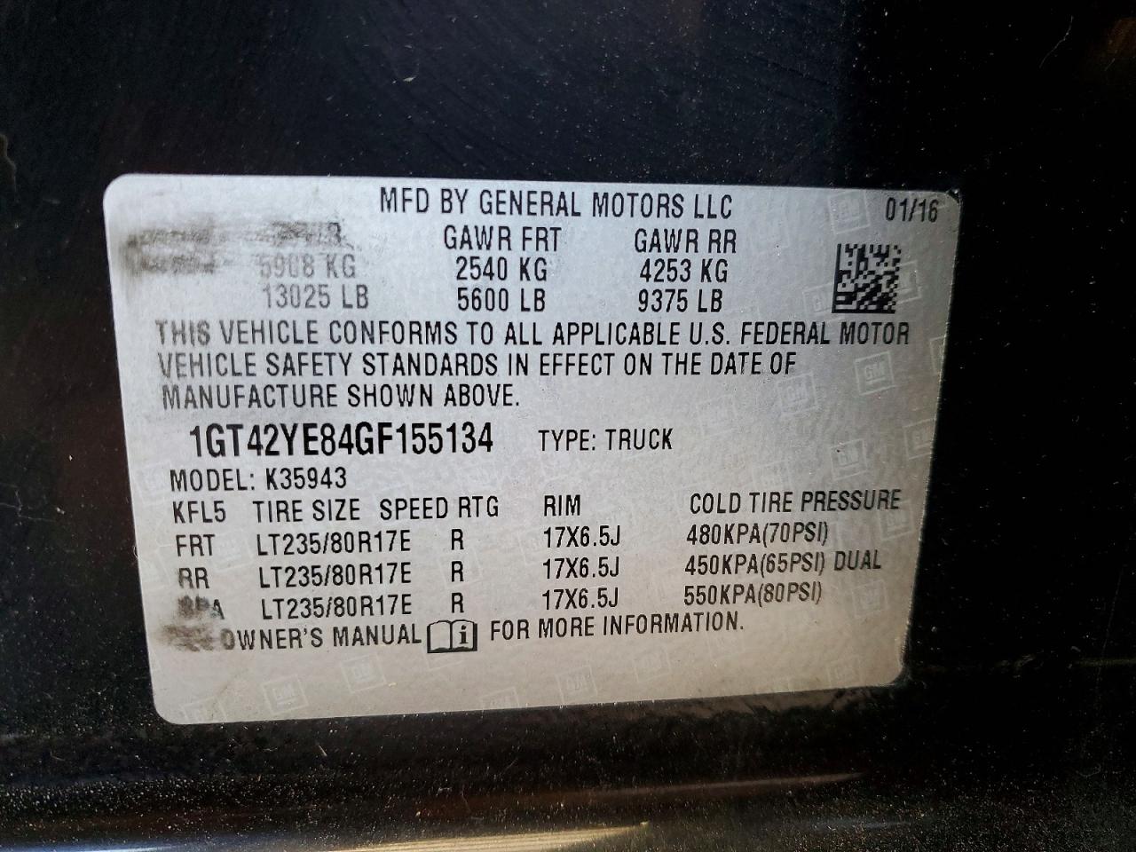 2016 GMC SIERRA