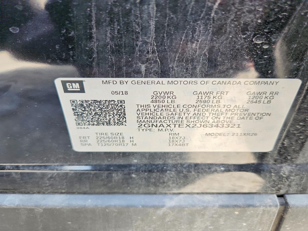 2018 CHEVROLET EQUINOX