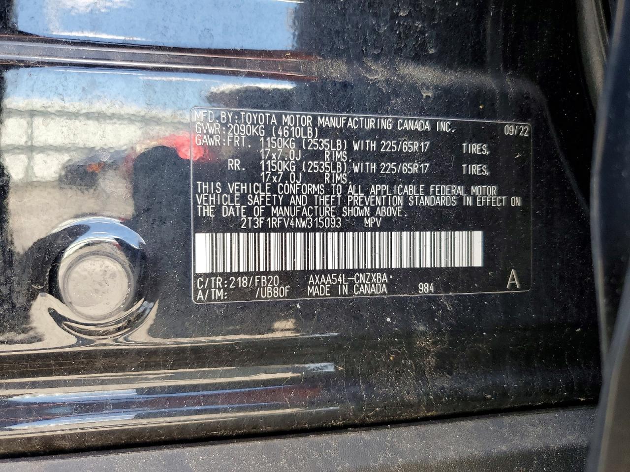 2022 TOYOTA RAV4