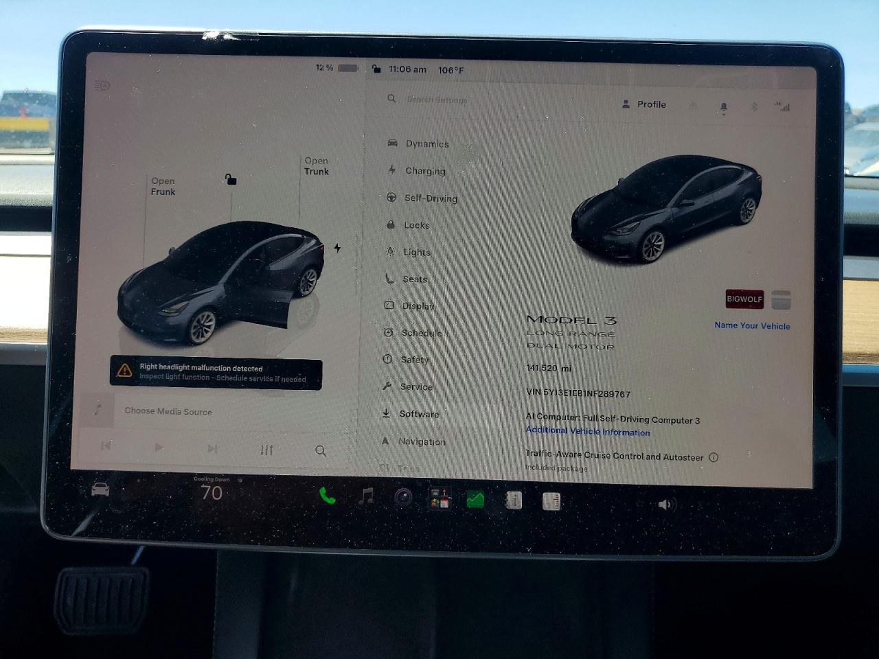 2022 TESLA MODEL 3