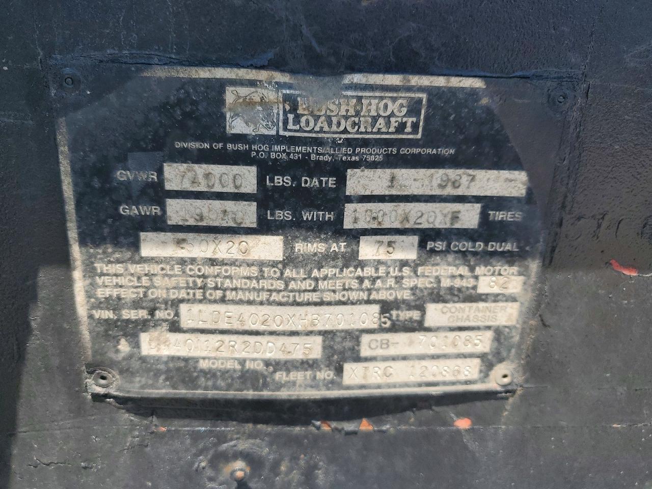 1987 BUSH
